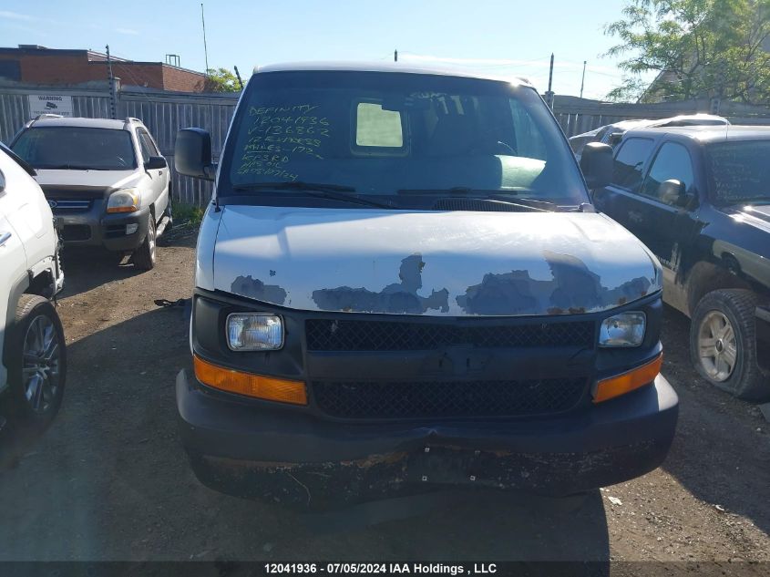 2012 Chevrolet Express 2500 Work Van VIN: 1GCWGFFA9C1136862 Lot: 12041936