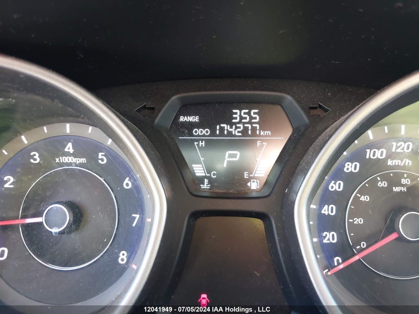 2013 Hyundai Elantra Gl VIN: 5NPDH4AE7DH445467 Lot: 12041949