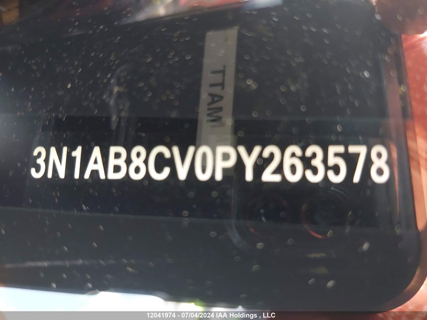 2023 Nissan Sentra VIN: 3N1AB8CV0PY263578 Lot: 12041974