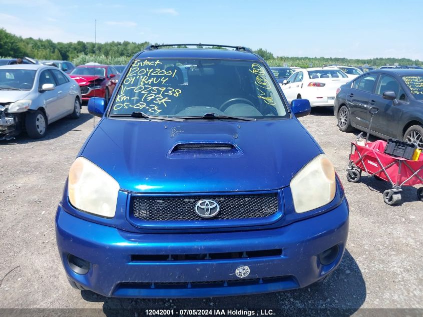 2004 Toyota Rav4 VIN: JTEHD20V840025938 Lot: 12042001