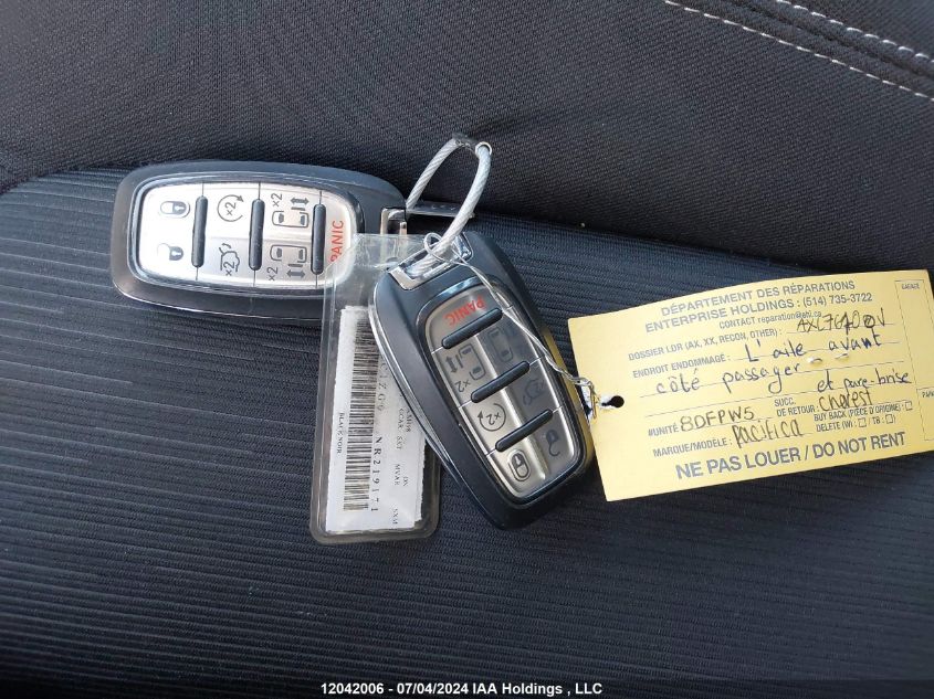 2022 Chrysler Grand Caravan Sxt VIN: 2C4RC1ZG0NR219171 Lot: 12042006