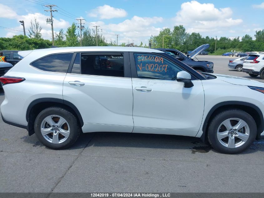 2023 Toyota Highlander L/Le/Xle/Limited/Platinum/Xse VIN: 5TDKDRBH9PS012207 Lot: 12042019