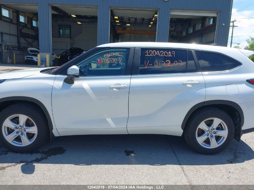 2023 Toyota Highlander L/Le/Xle/Limited/Platinum/Xse VIN: 5TDKDRBH9PS012207 Lot: 12042019