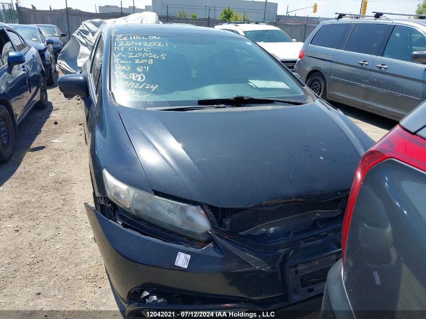 2014 Honda Civic Sedan VIN: 2HGFB6E55EH200565 Lot: 12042021