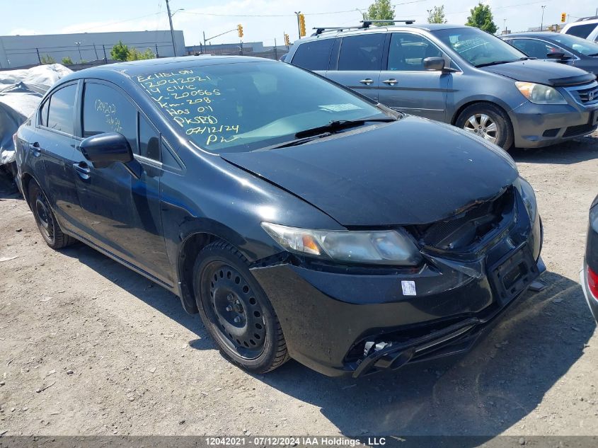 2014 Honda Civic Sedan VIN: 2HGFB6E55EH200565 Lot: 12042021