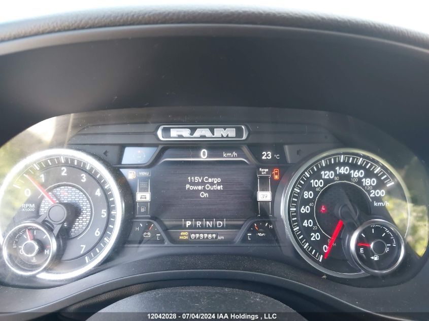 2022 Ram 1500 Big Horn/Lone Star VIN: 1C6RRFFG8NN293491 Lot: 12042028