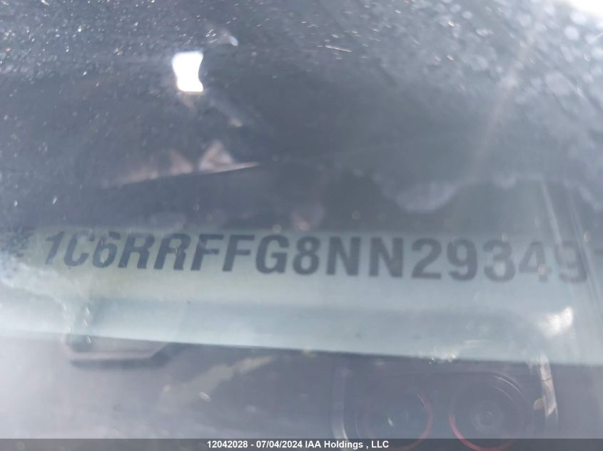 2022 Ram 1500 Big Horn/Lone Star VIN: 1C6RRFFG8NN293491 Lot: 12042028