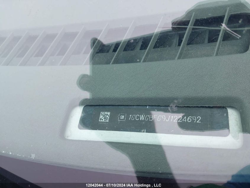 2018 Chevrolet Express Cargo Van VIN: 1GCWGBFG9J1224692 Lot: 12042044