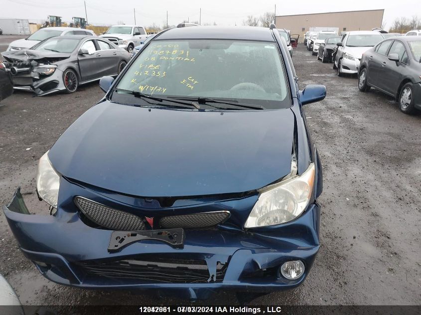 2008 Pontiac Vibe VIN: 5Y2SL65888Z412353 Lot: 12042061