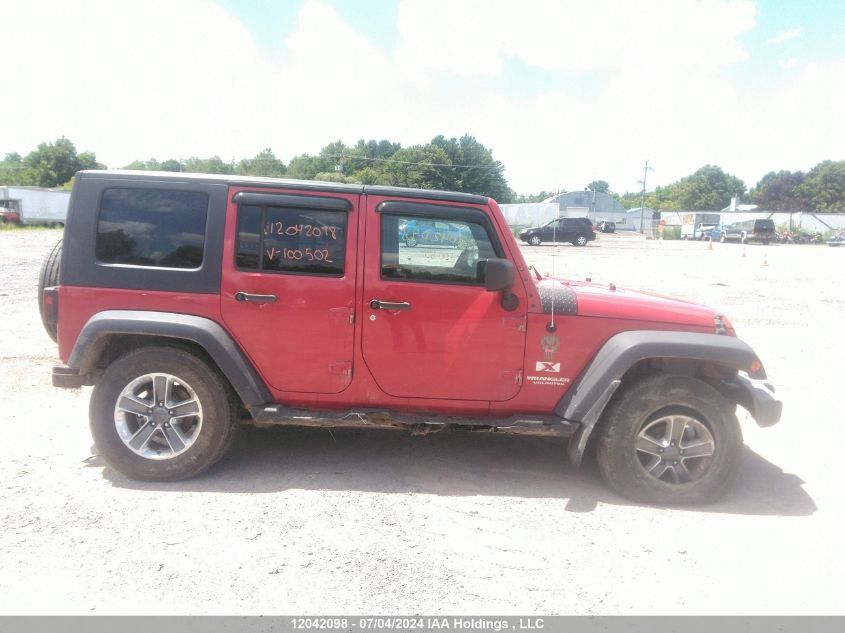 2007 Jeep Wrangler X VIN: 1J4GA39127L100502 Lot: 12042098