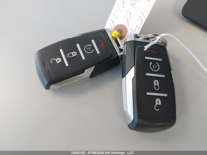 2022 Ram 1500 Rebel VIN: 1C6SRFLT4NN292860 Lot: 12042102