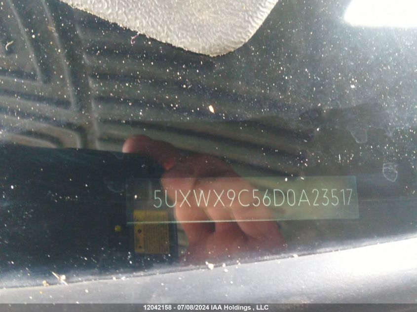 2013 BMW X3 xDrive28I VIN: 5UXWX9C56D0A23517 Lot: 12042158