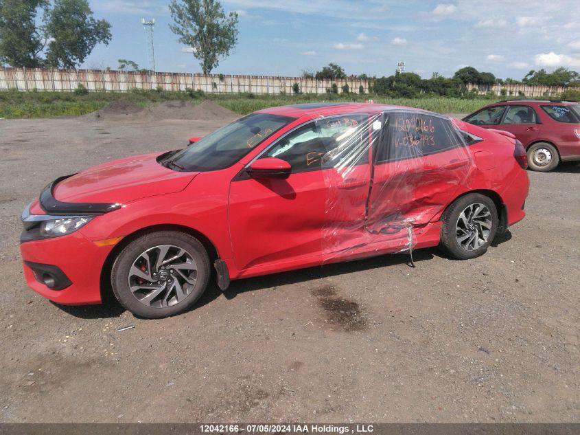 2018 Honda Civic Ex VIN: 2HGFC2F84JH036993 Lot: 12042166