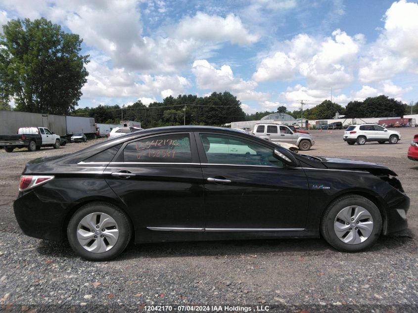 2015 Hyundai Sonata Hybrid VIN: KMHEC4A41FA132589 Lot: 12042170