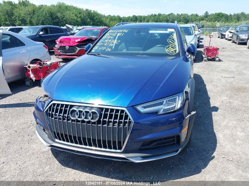 2018 Audi A4 Allroad Premium Plus VIN: WA18NAF41JA149382 Lot: 12042181