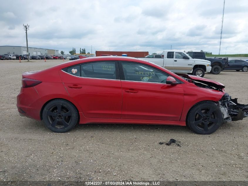 2019 Hyundai Elantra Sport VIN: KMHD04LB6KU889724 Lot: 12042237