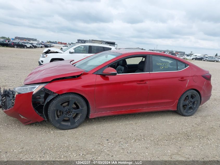 2019 Hyundai Elantra Sport VIN: KMHD04LB6KU889724 Lot: 12042237