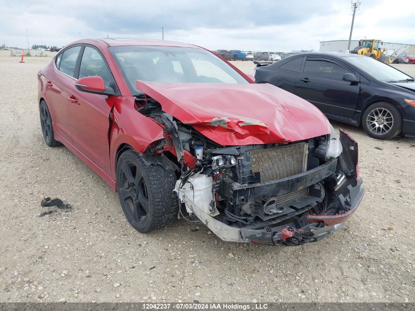 2019 Hyundai Elantra Sport VIN: KMHD04LB6KU889724 Lot: 12042237