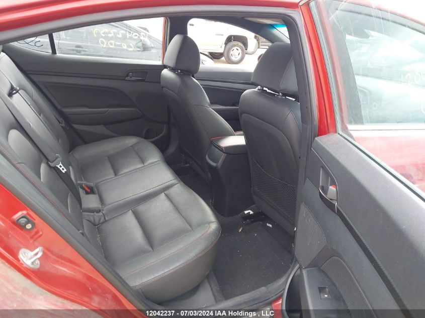 2019 Hyundai Elantra Sport VIN: KMHD04LB6KU889724 Lot: 12042237