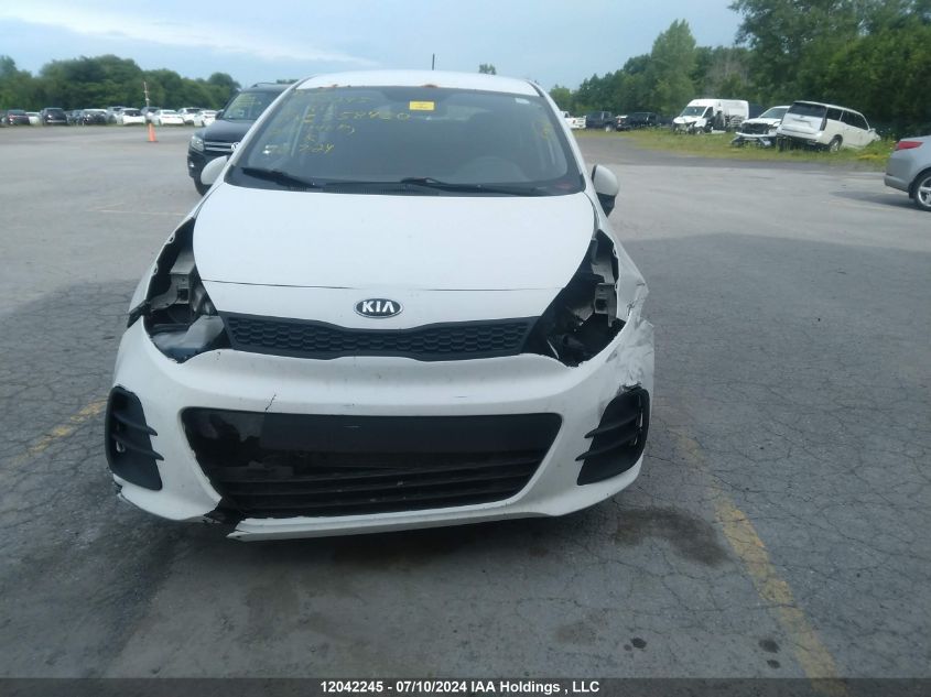 2016 Kia Rio Lx VIN: KNADM5A32G6558450 Lot: 12042245