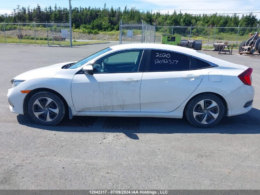 2020 Honda Civic Lx VIN: 2HGFC2E52LH019801 Lot: 12042317
