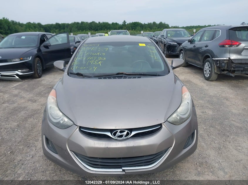2013 Hyundai Elantra Gl VIN: 5NPDH4AE6DH176930 Lot: 12042329