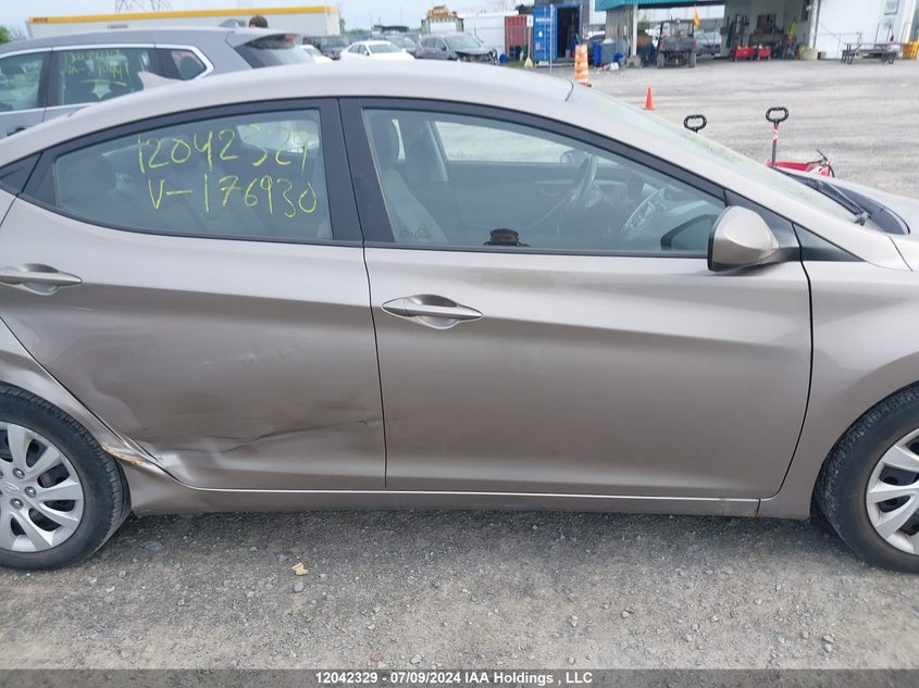 2013 Hyundai Elantra Gl VIN: 5NPDH4AE6DH176930 Lot: 12042329