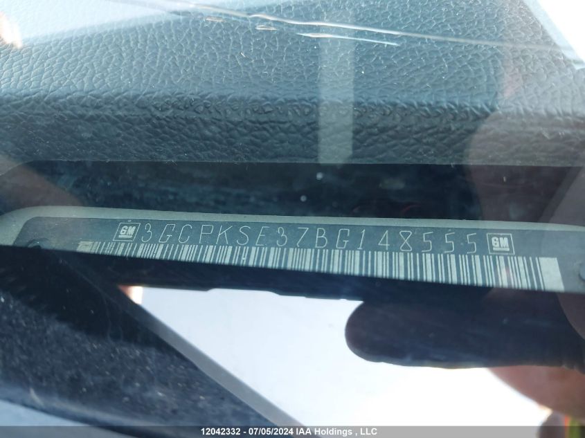 2011 Chevrolet Silverado 1500 VIN: 3GCPKSE37BG148555 Lot: 12042332