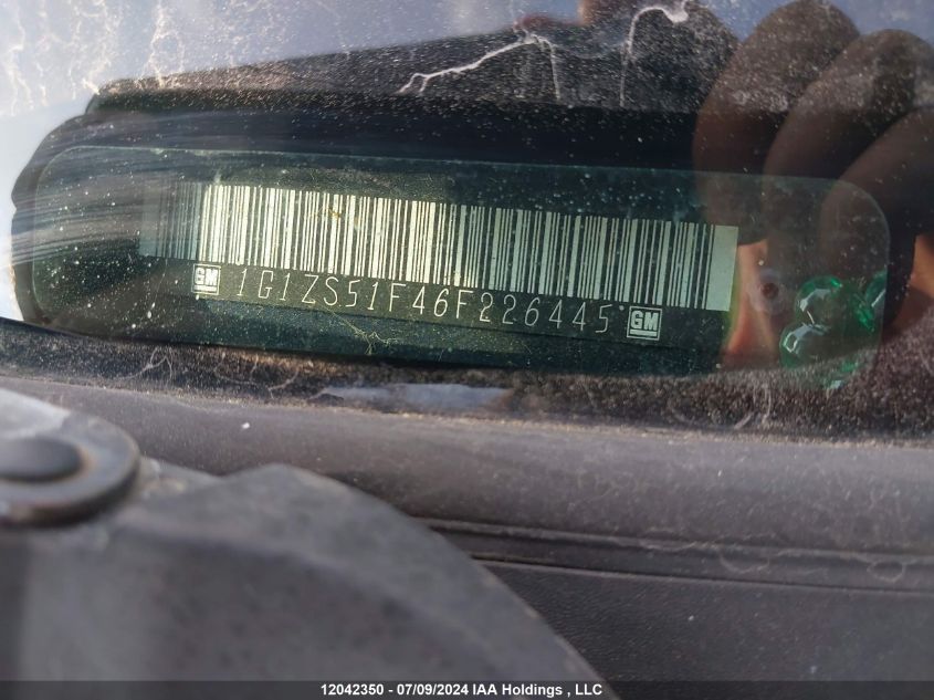 2006 Chevrolet Malibu VIN: 1G1ZS51F46F226445 Lot: 12042350