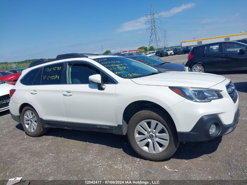 2018 Subaru Outback 2.5I Premium VIN: 4S4BSDDC1J3243374 Lot: 12042417