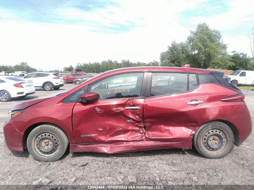 2019 Nissan Leaf VIN: 1N4AZ1CP1KC316989 Lot: 12042464