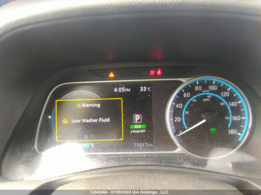 2019 Nissan Leaf VIN: 1N4AZ1CP1KC316989 Lot: 12042464