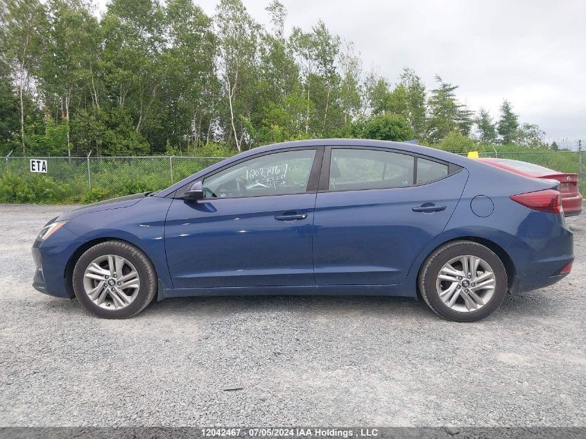 2019 Hyundai Elantra Preferred VIN: KMHD84LF2KU738472 Lot: 12042467