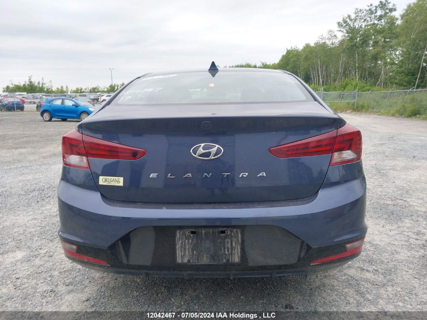 2019 Hyundai Elantra Preferred VIN: KMHD84LF2KU738472 Lot: 12042467