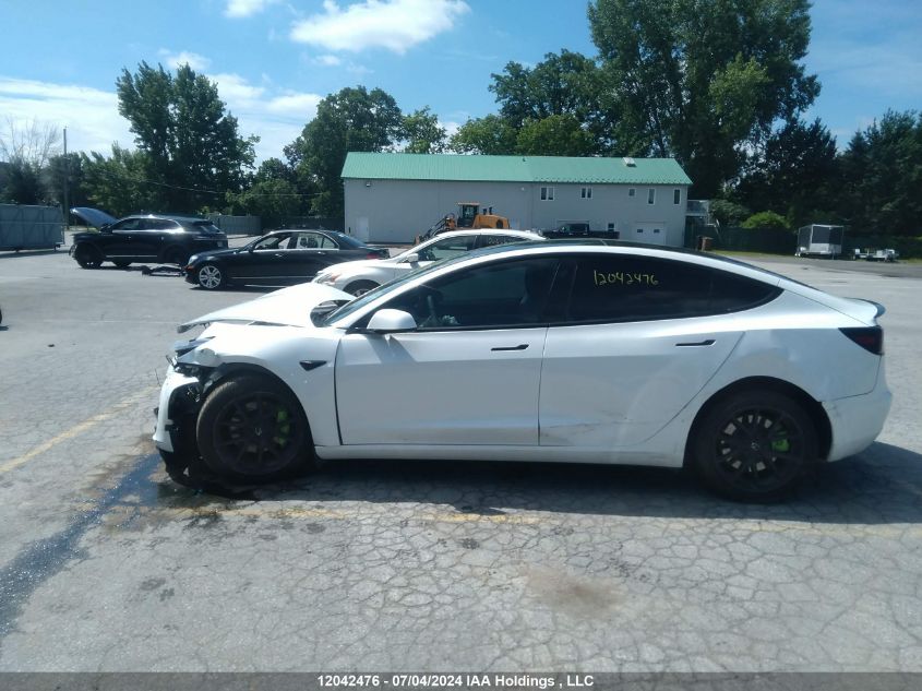 2022 Tesla Model 3 VIN: 5YJ3E1EA1NF159124 Lot: 12042476