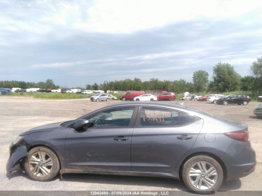 2019 Hyundai Elantra Preferred VIN: KMHD84LFXKU776497 Lot: 12042480