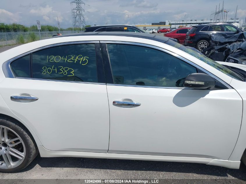 2012 Nissan Maxima S/Sv VIN: 1N4AA5AP2CC804383 Lot: 12042495