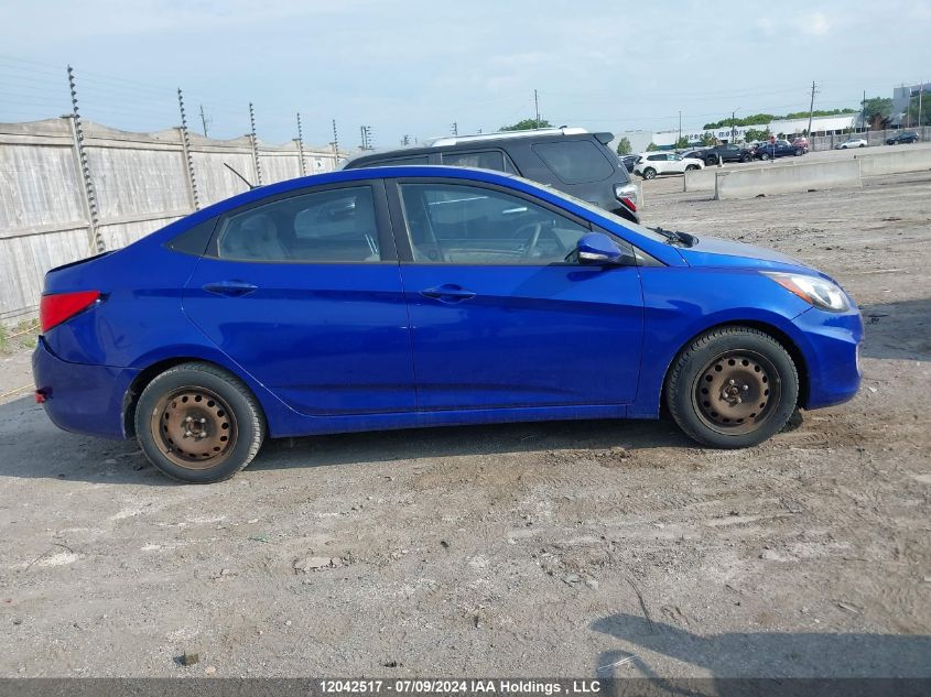 2014 Hyundai Accent Gls/Se VIN: KMHCU4AE2EU646607 Lot: 12042517
