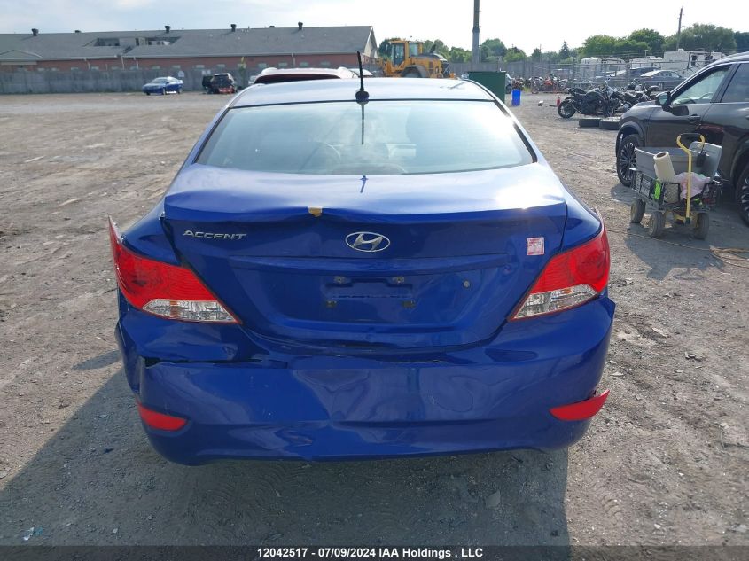 2014 Hyundai Accent Gls/Se VIN: KMHCU4AE2EU646607 Lot: 12042517