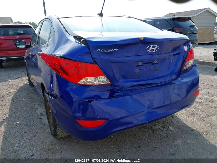 2014 Hyundai Accent Gls/Se VIN: KMHCU4AE2EU646607 Lot: 12042517