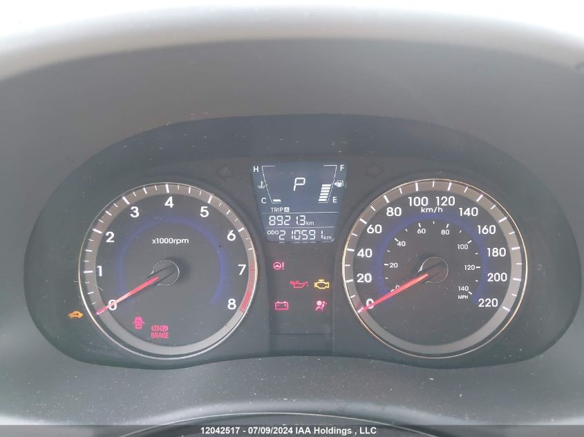 2014 Hyundai Accent Gls/Se VIN: KMHCU4AE2EU646607 Lot: 12042517