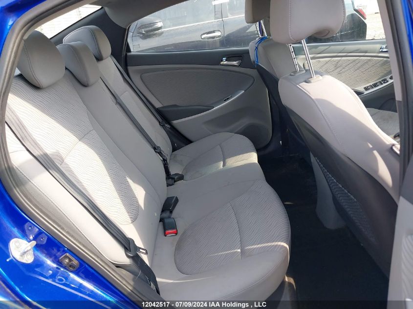 2014 Hyundai Accent Gls/Se VIN: KMHCU4AE2EU646607 Lot: 12042517