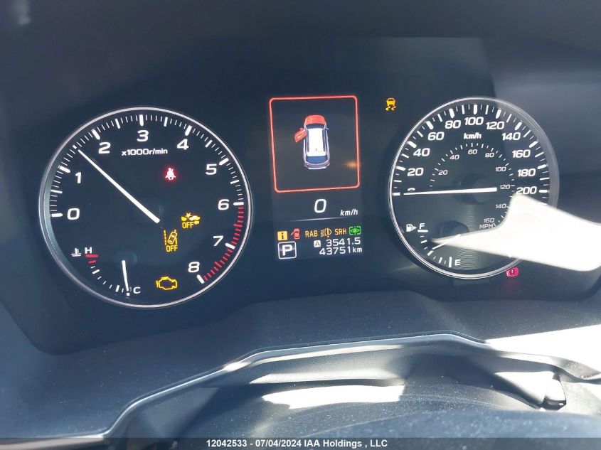 2022 Subaru Outback VIN: 4S4BTHND9N3244306 Lot: 12042533