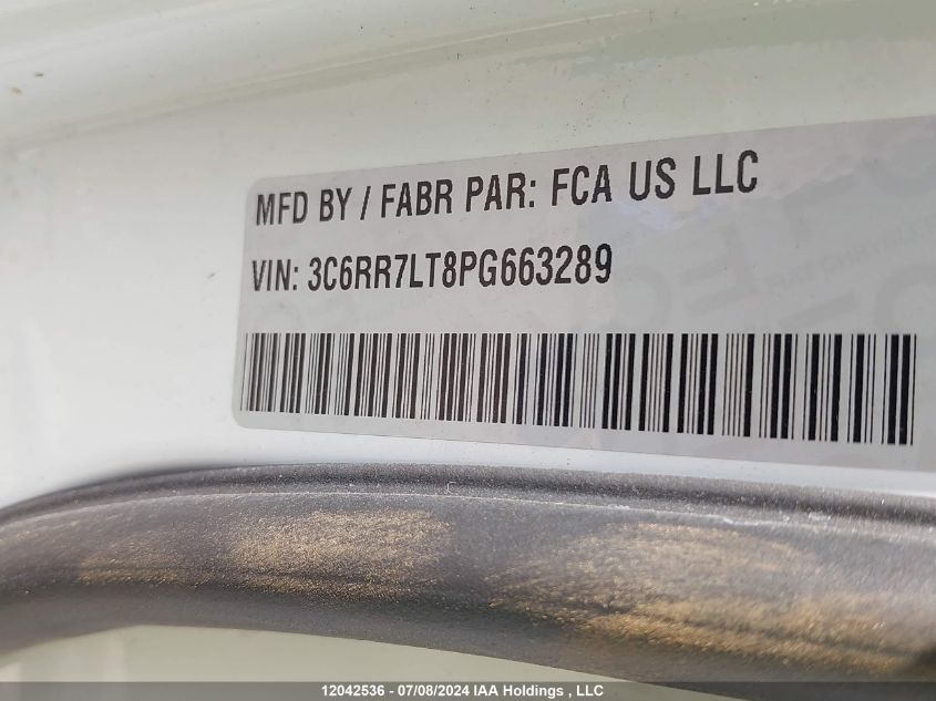 2023 Ram 1500 Classic Slt VIN: 3C6RR7LT8PG663289 Lot: 12042536