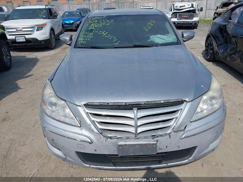 2011 Hyundai Genesis VIN: KMHGC4DE5BU129409 Lot: 12042543