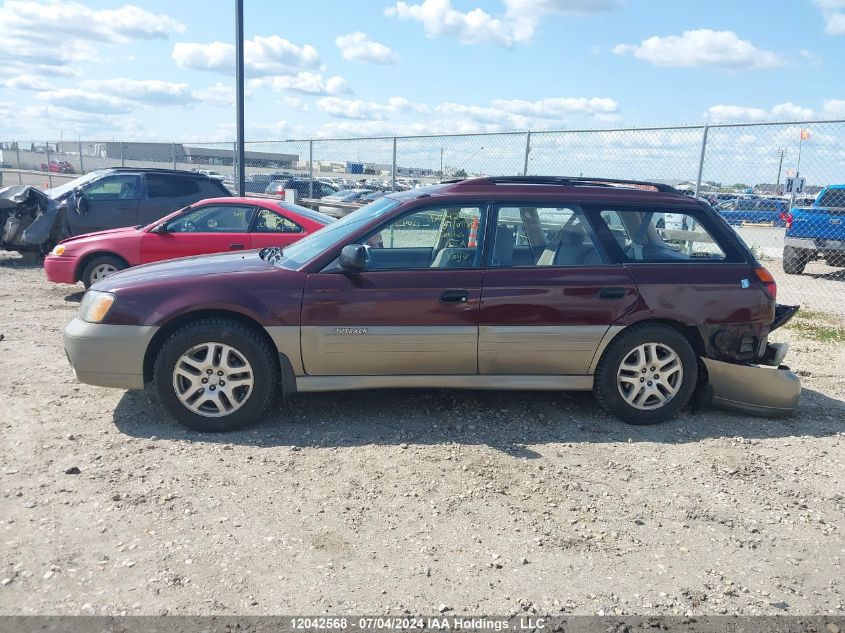 2000 Subaru Legacy Wagon VIN: 4S3BH6756Y7634597 Lot: 12042568