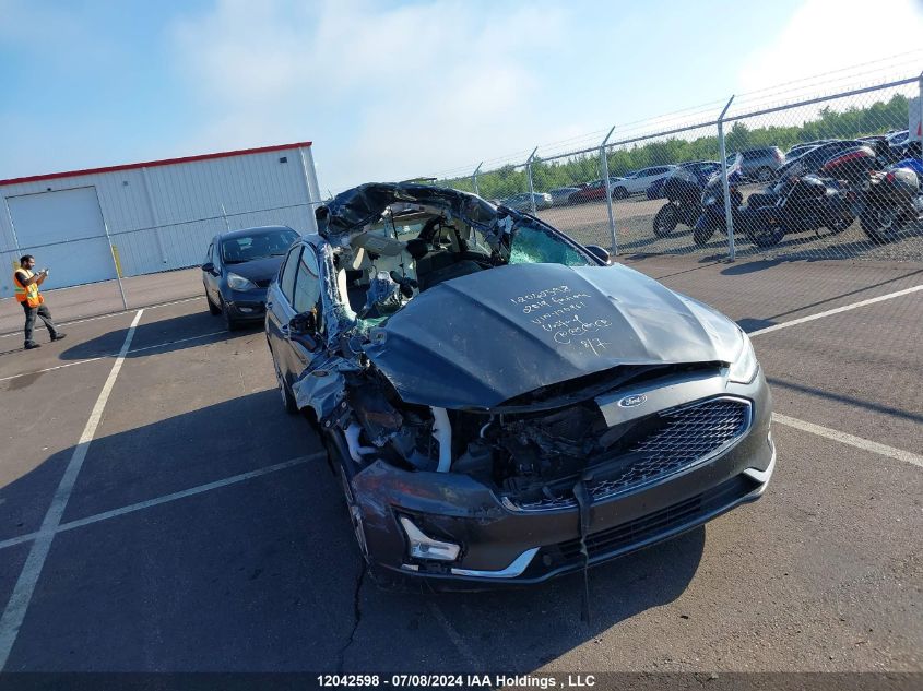 2019 Ford Fusion Hybrid Titanium VIN: 3FA6P0RUXKR190961 Lot: 12042598