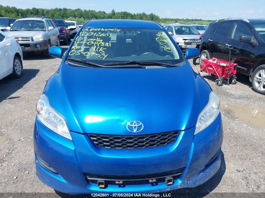 2010 Toyota Corolla Matrix S VIN: 2T1KE4EE7AC044381 Lot: 12042601