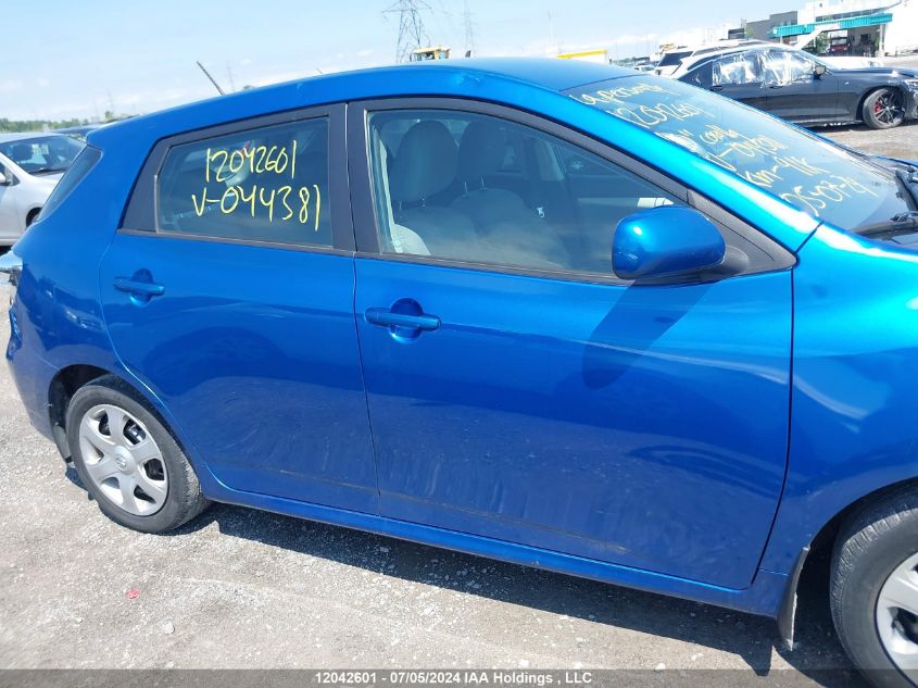 2010 Toyota Corolla Matrix S VIN: 2T1KE4EE7AC044381 Lot: 12042601