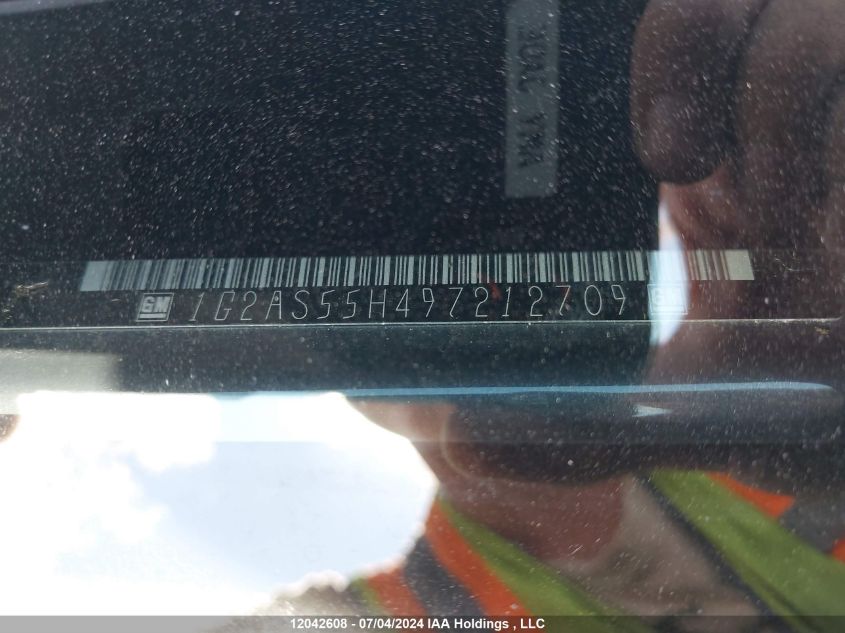 2009 Pontiac G5 Se VIN: 1G2AS55H497212709 Lot: 12042608